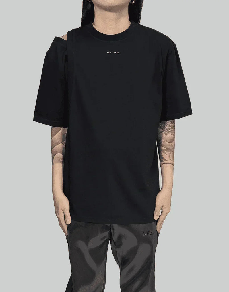【レア】Heliot Emil DECONSTRUCTED SHIRT ブラック HELIOT EMIL エリオット エミル SS25 DECONSTRUCTED T-SHIRT