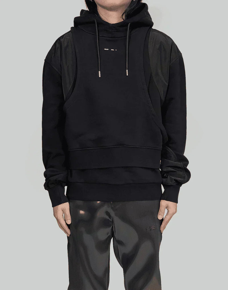 HELIOT EMIL - DECONSTRUCTED TECH HOODIE - 082plus