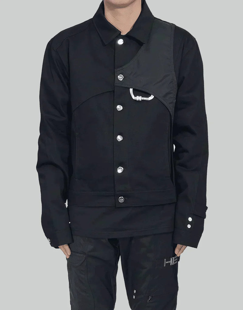 HELIOT EMIL - DENIM JACKET W. CARABINER - 082plus