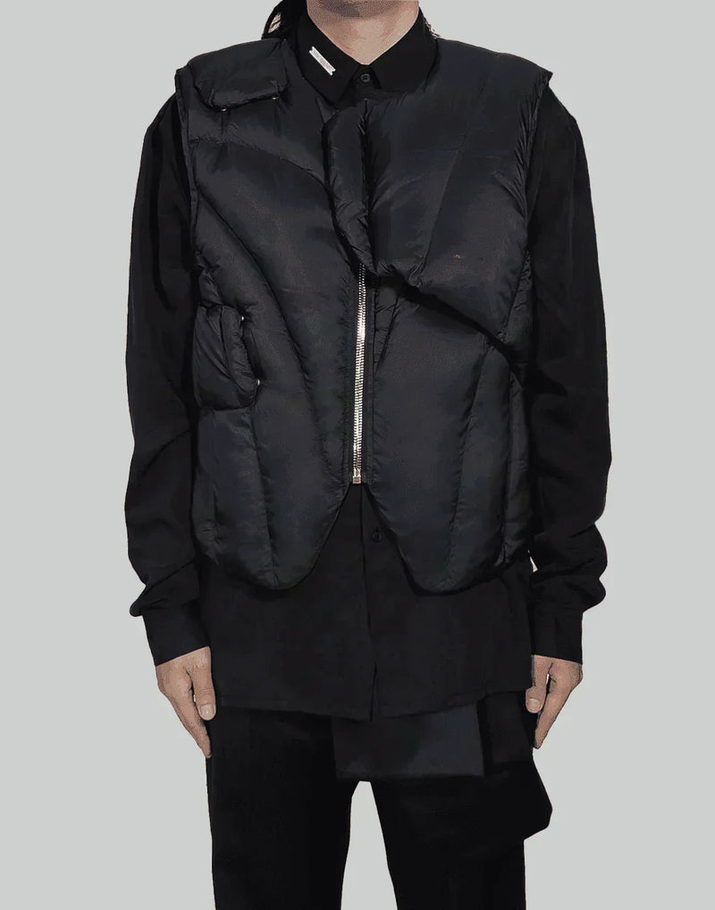 HELIOT EMIL - LAYERED DOWN VEST - 082plus