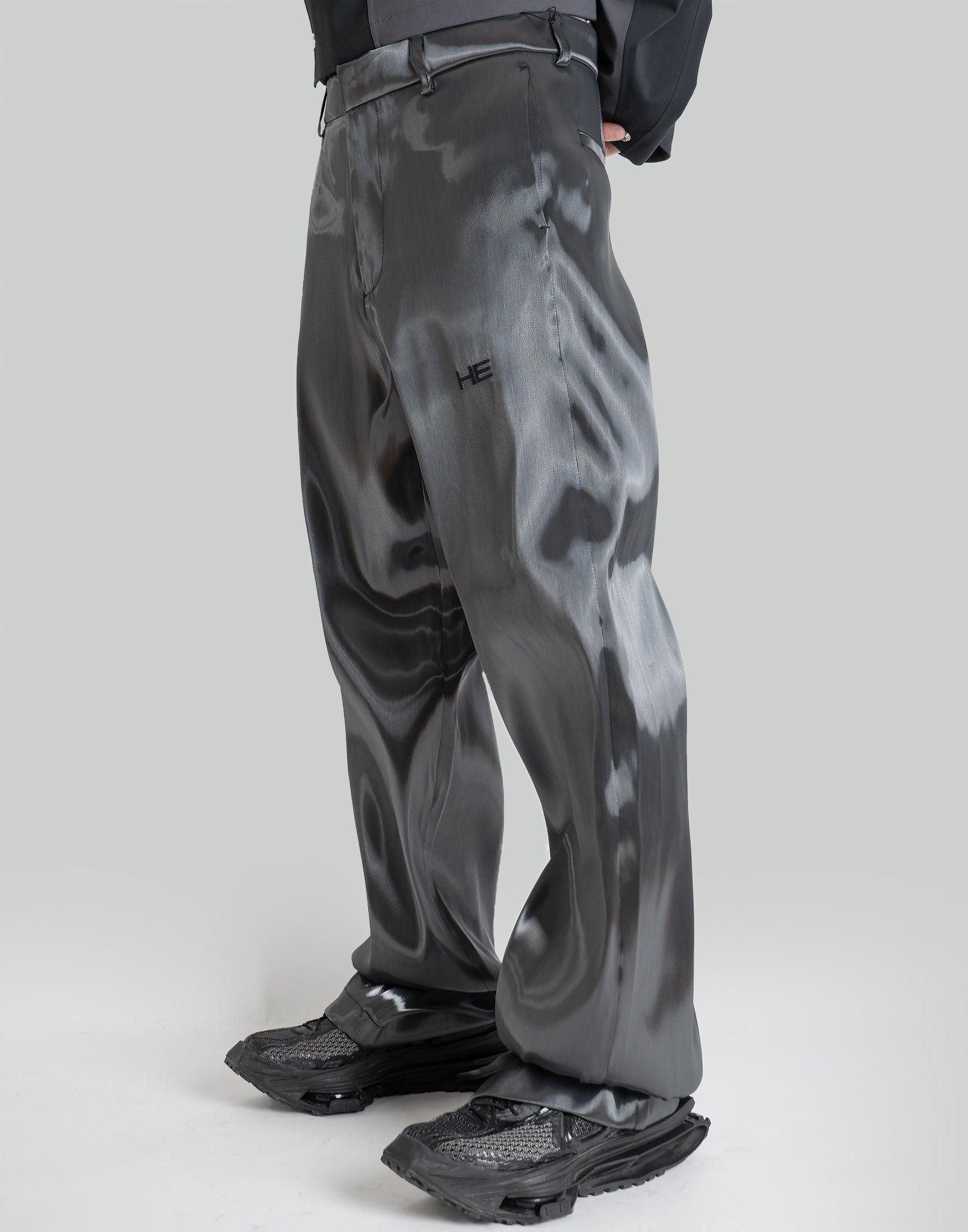 HELIOT EMIL LIQUID METAL TROUSERS – 082plus