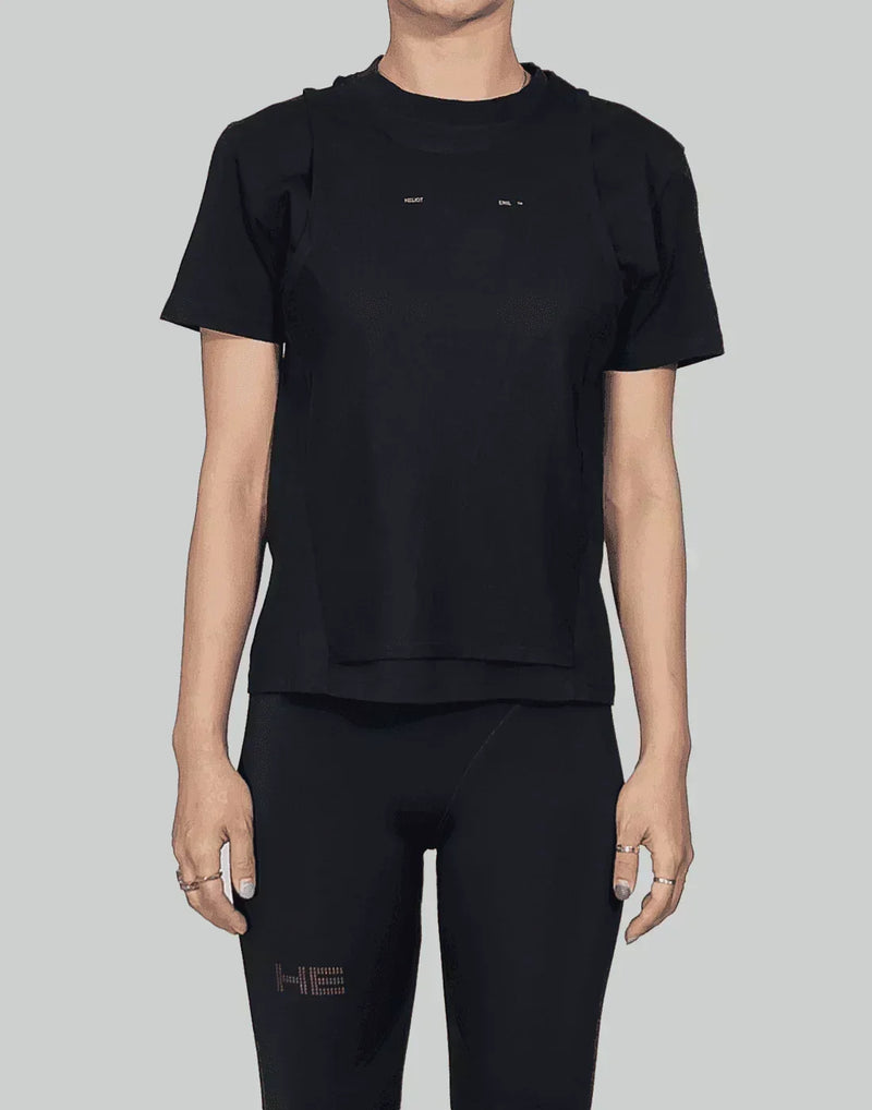 HELIOT EMIL - LOGO T-SHIRT W. TANK LAYER - 082plus