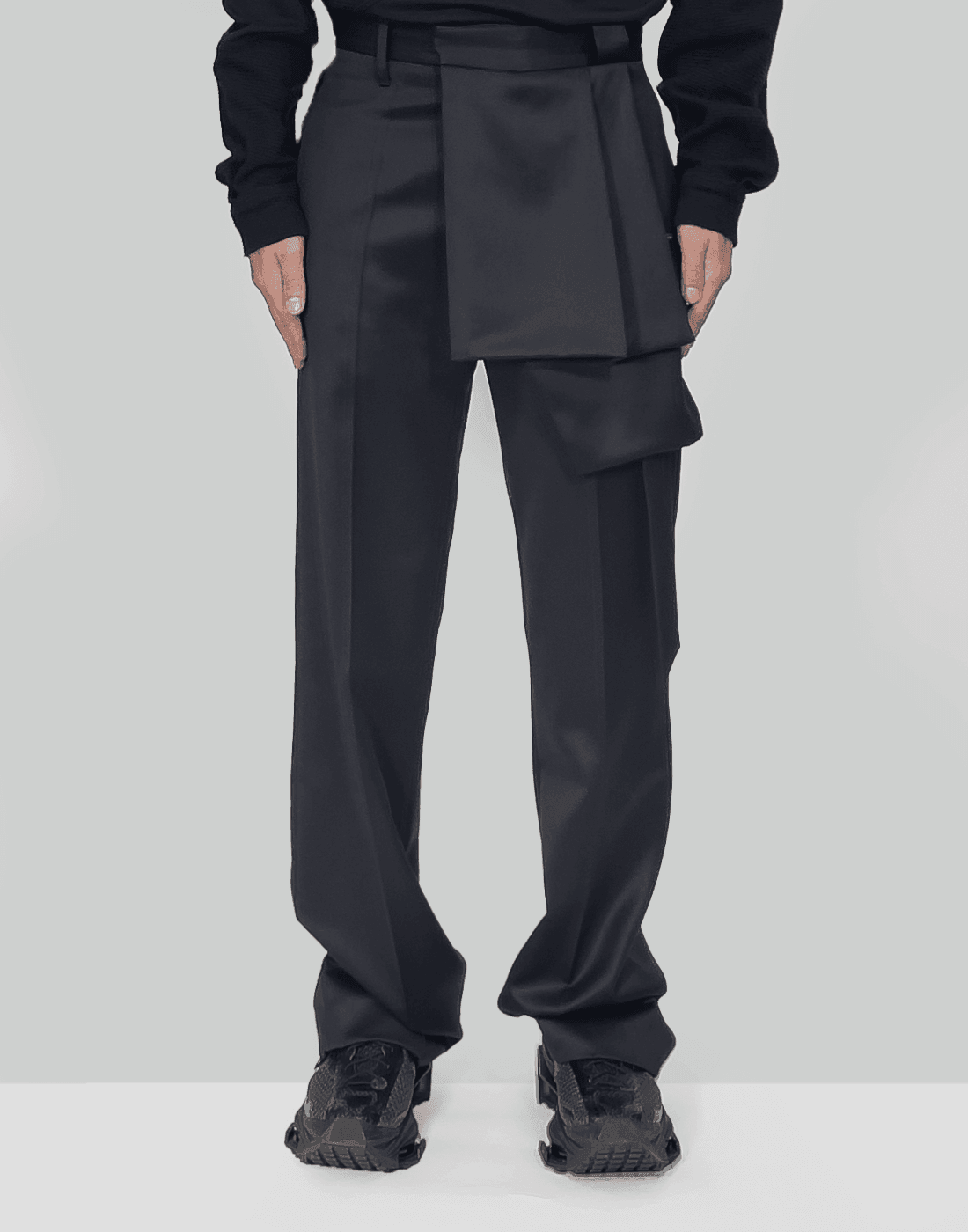HELIOT EMIL PANEL TAILORED TROUSERS-