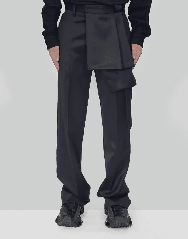 HELIOT EMIL - PANEL TAILORED TROUSERS - 082plus