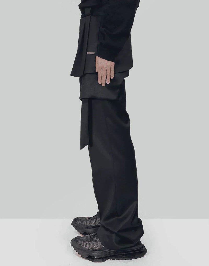 HELIOT EMIL - PANEL TAILORED TROUSERS - 082plus