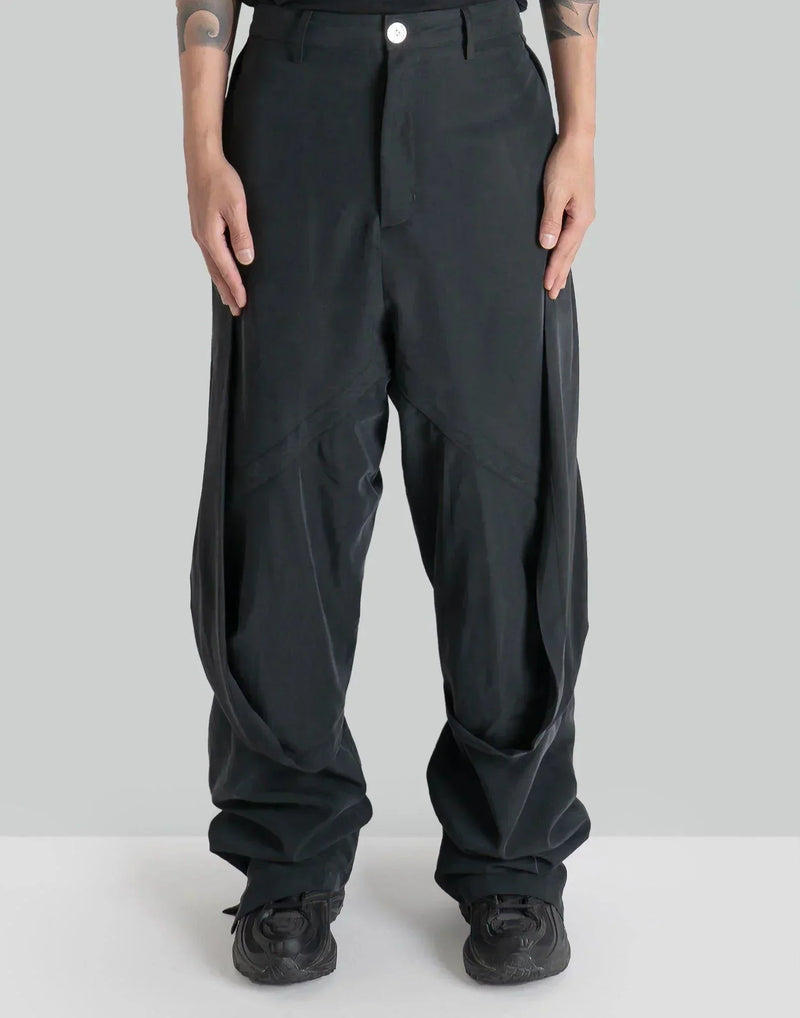 Jiyongkim 22ss パンツ SUN-BLEACHED-DRAPED-POCKET-