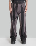 SUN-BLEACHED BELTED STRAIGHT TROUSERS