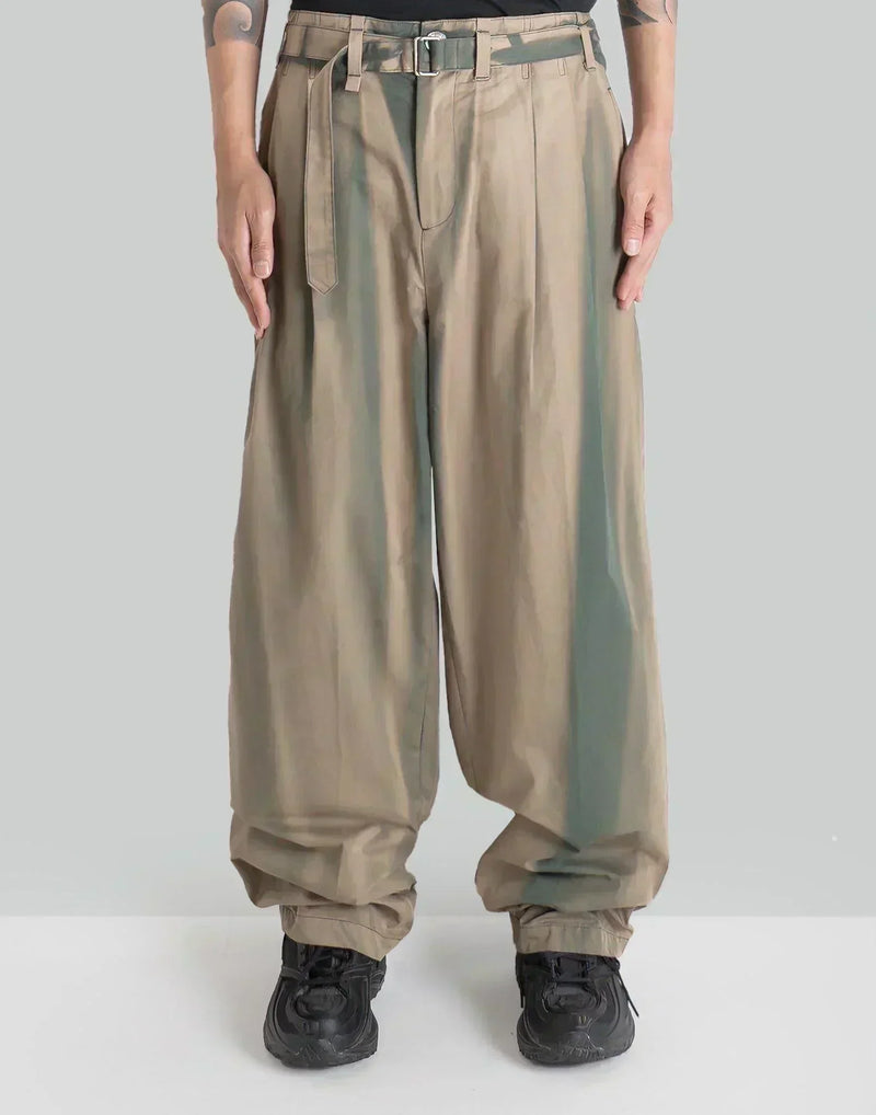 JiyongKim - SUN-BLEACHED BELTED WIDE TROUSERS - 082plus