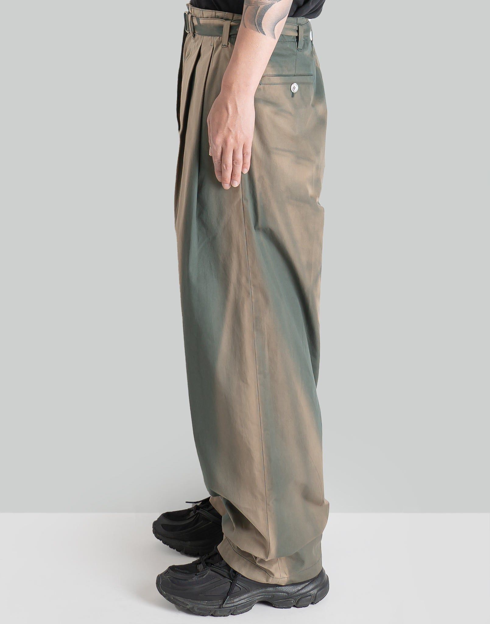 JiyongKim SUN-BLEACHED BELTED WIDE TROUSERS – 082plus