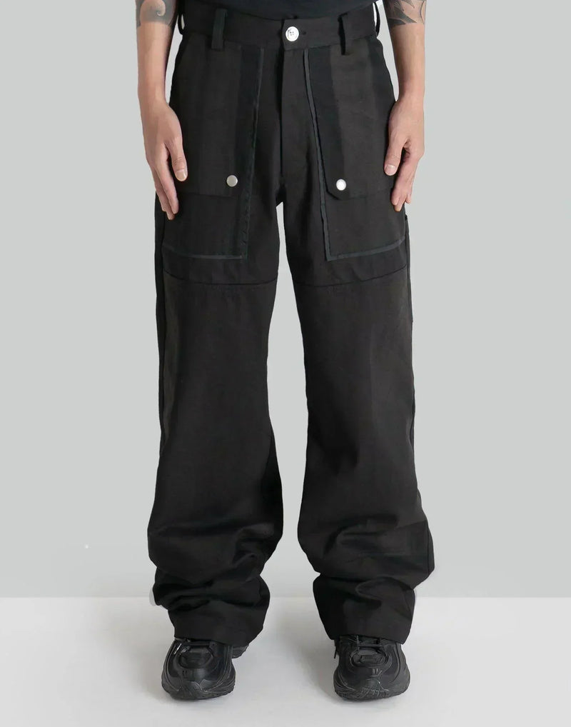 JiyongKim - SUN-BLEACHED DOUBLE KNEE TROUSERS - 082plus