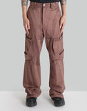 SUN-BLEACHED DRAPED POCKET TROUSERS
