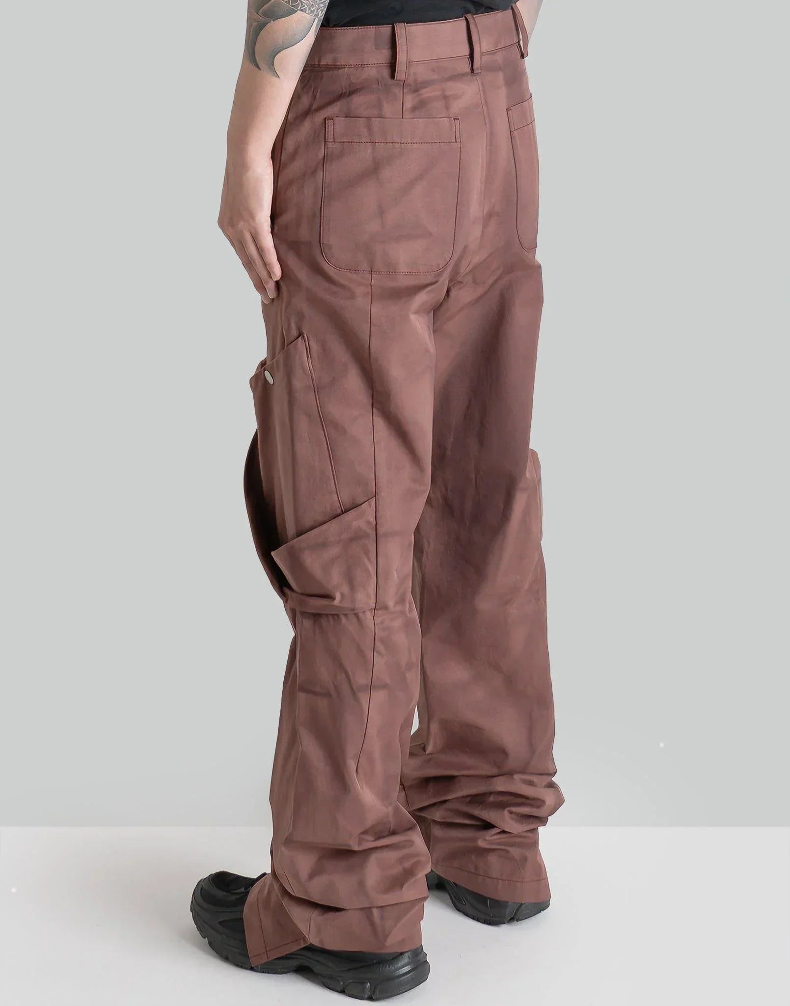 JiyongKim SUN-BLEACHED DRAPED POCKET TROUSERS – 082plus