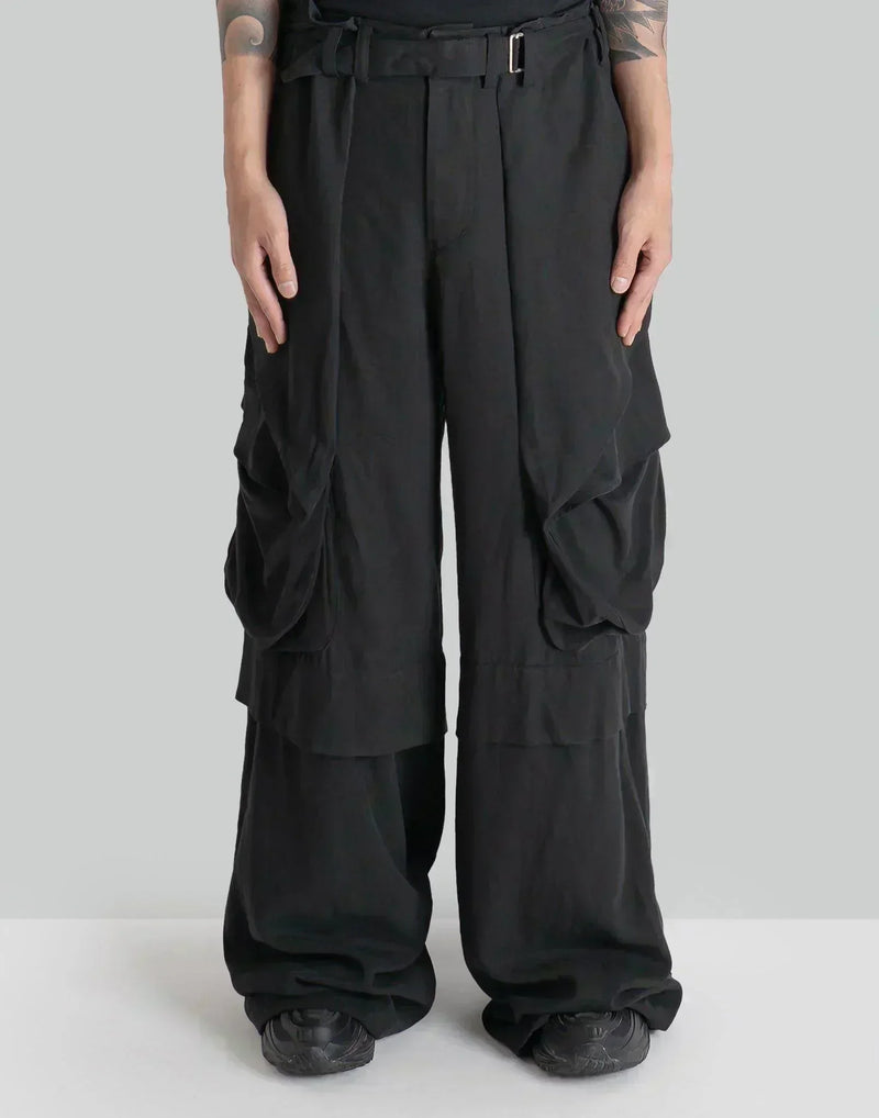 JiyongKim - WIDE DRAPED WAIST TROUSERS - 082plus