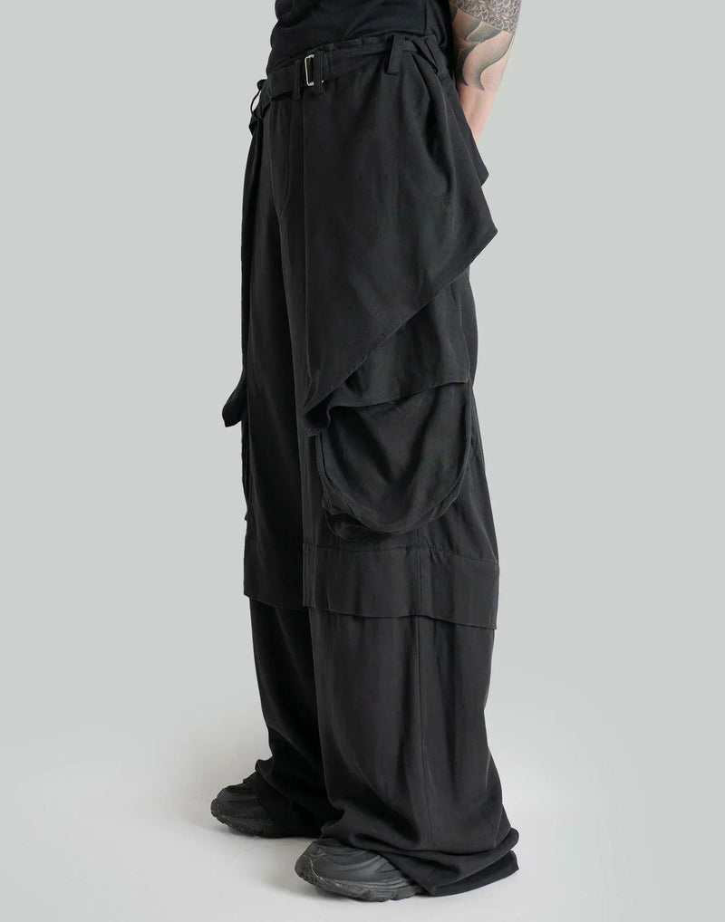 JiyongKim - WIDE DRAPED WAIST TROUSERS - 082plus