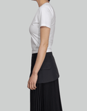 Juun.J Embroidered Slim Fit Crop T-Shirt - 082plus