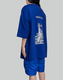 Juun.J Graphic Over Fit Half Sleeve T-Shirt - 082plus