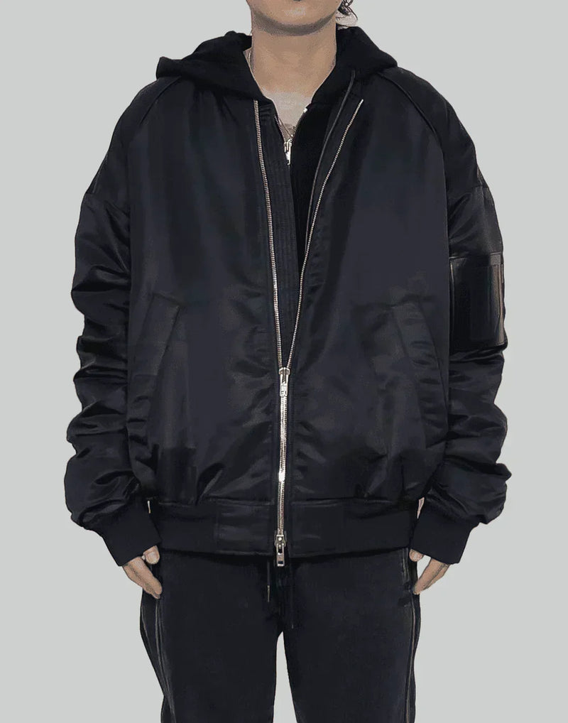 Juun.J - Hood Detachable Ma1 Jumper - 082plus