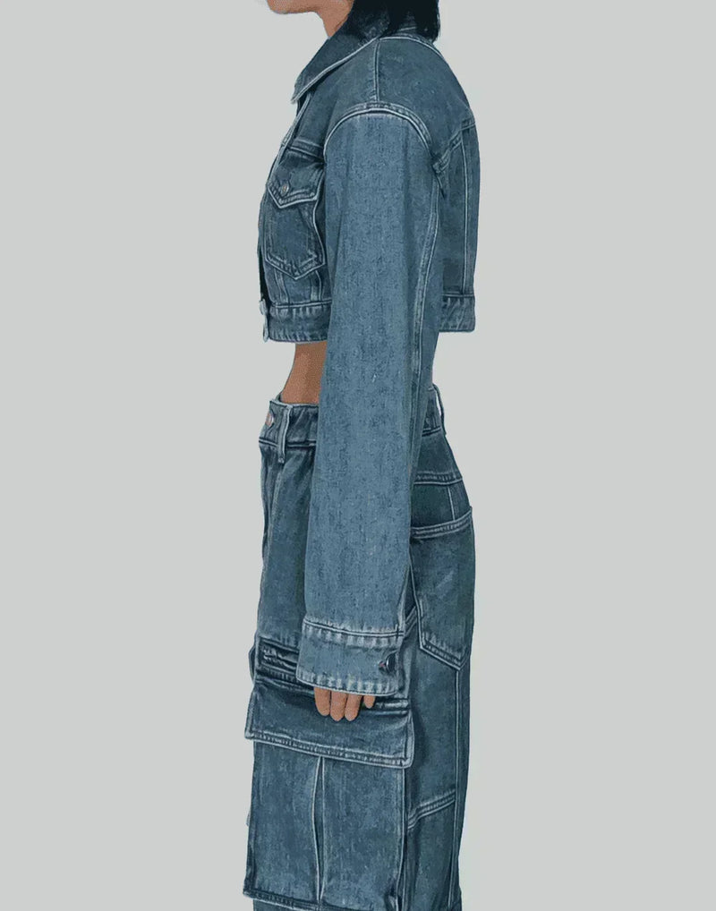 Juun.J - [Runway] Crop Denim Trucker - 082plus