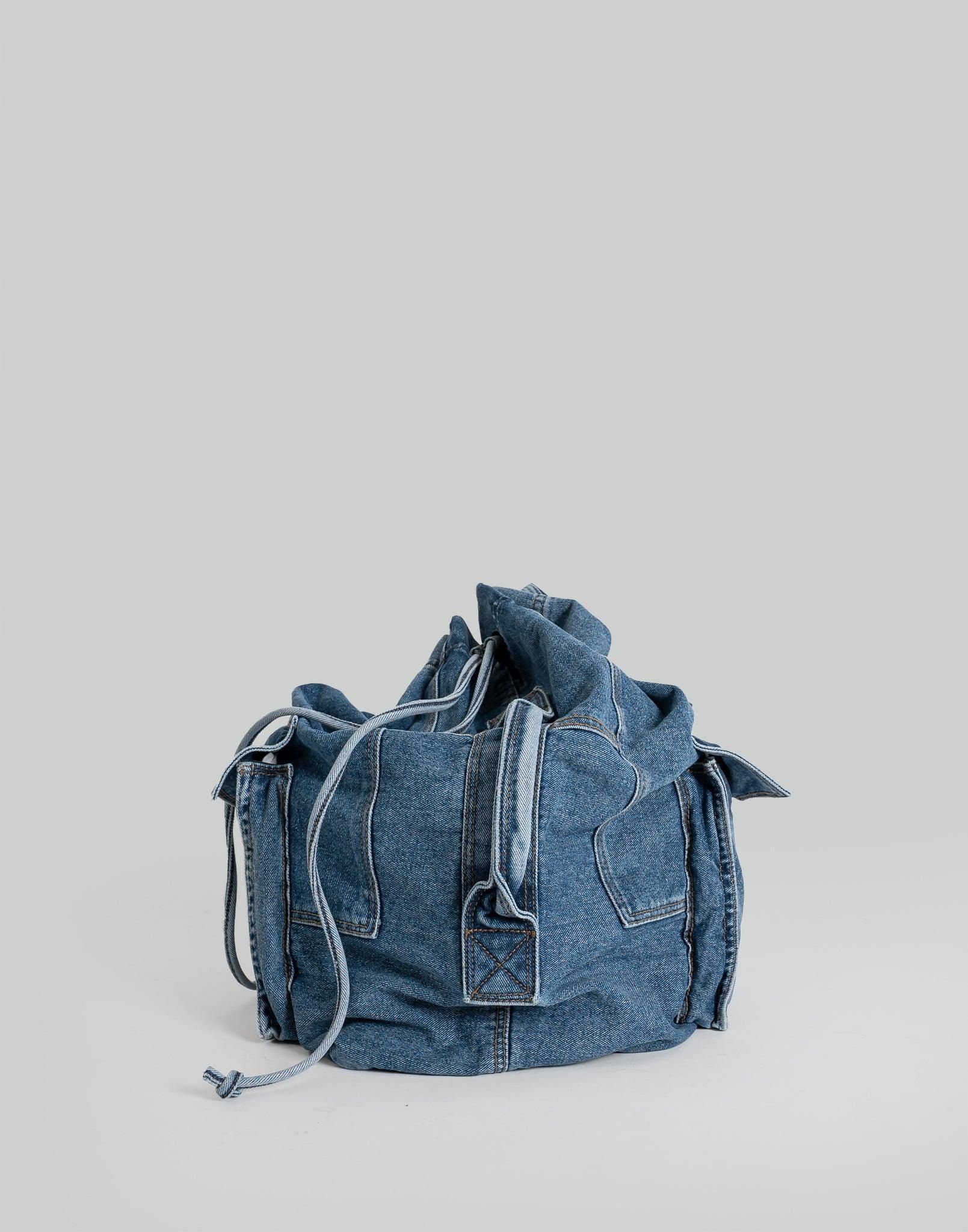 Zara discount denim backpack