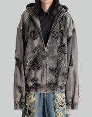 juun.j クロップドジップアップフーディー　23aw juun.j クロップドジップアップフーディー 23aw
