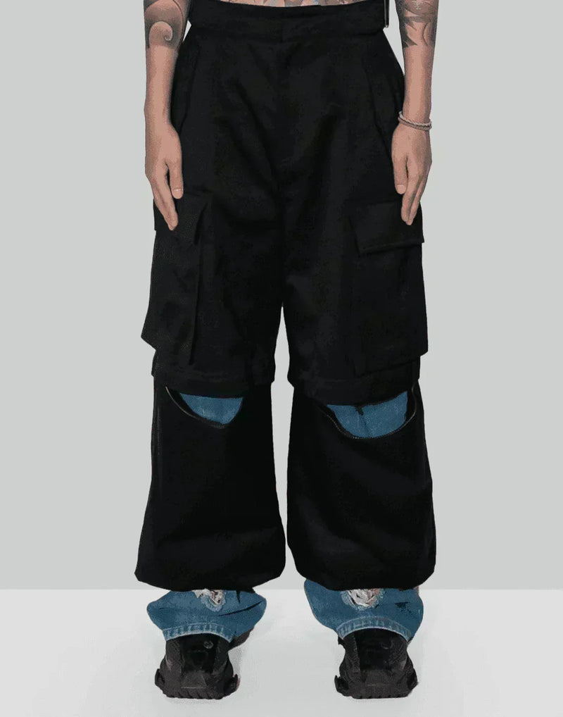 Juun.J - [Runway] Knee Detachable Layered Pants - 082plus
