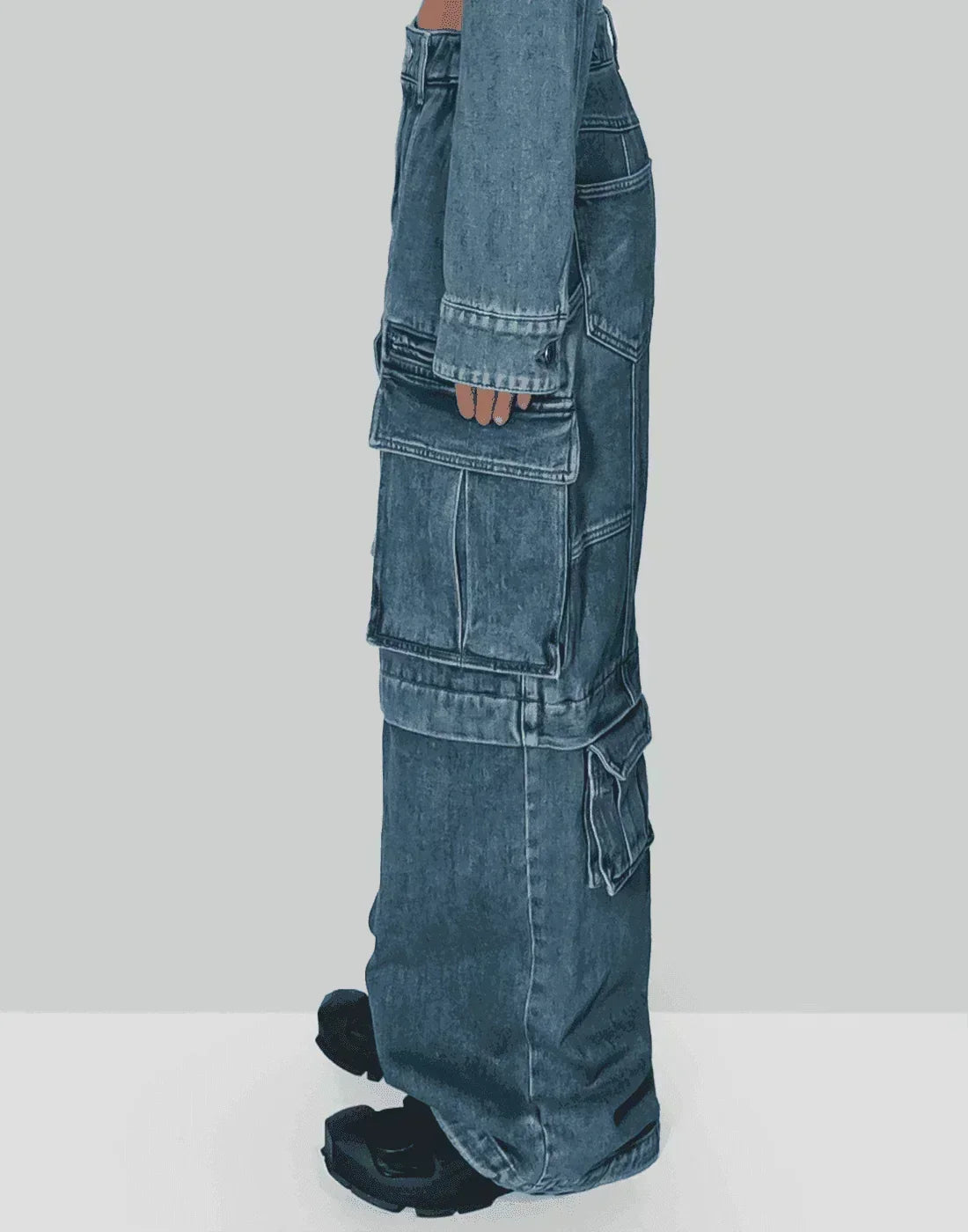 パンツ MULTI WAY DAMAGE LAYERED DENIM PANTS Juun.J [Runway] Layered Multi Pocket Denim Pants – 082plus