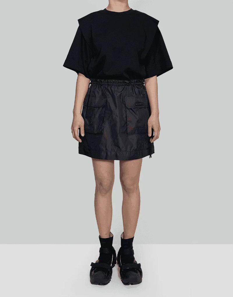 Juun.J - [T Line] Shoulder Detail Drawstring T-Shirt Dress - 082plus
