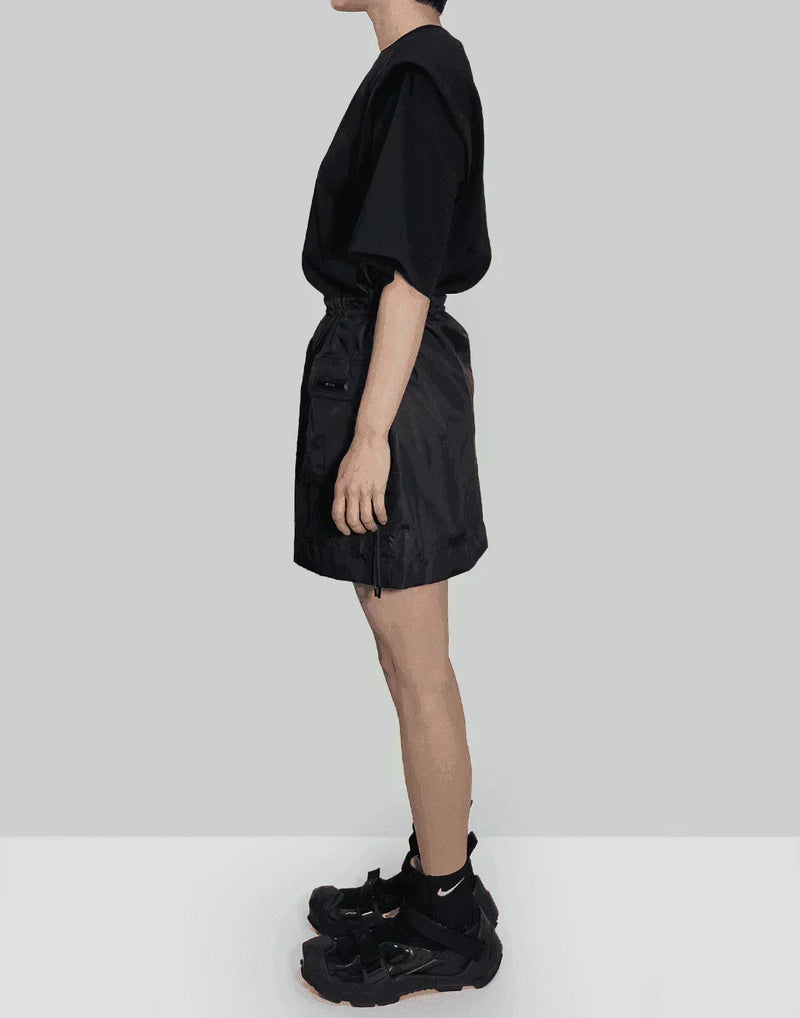 Juun.J - [T Line] Shoulder Detail Drawstring T-Shirt Dress - 082plus