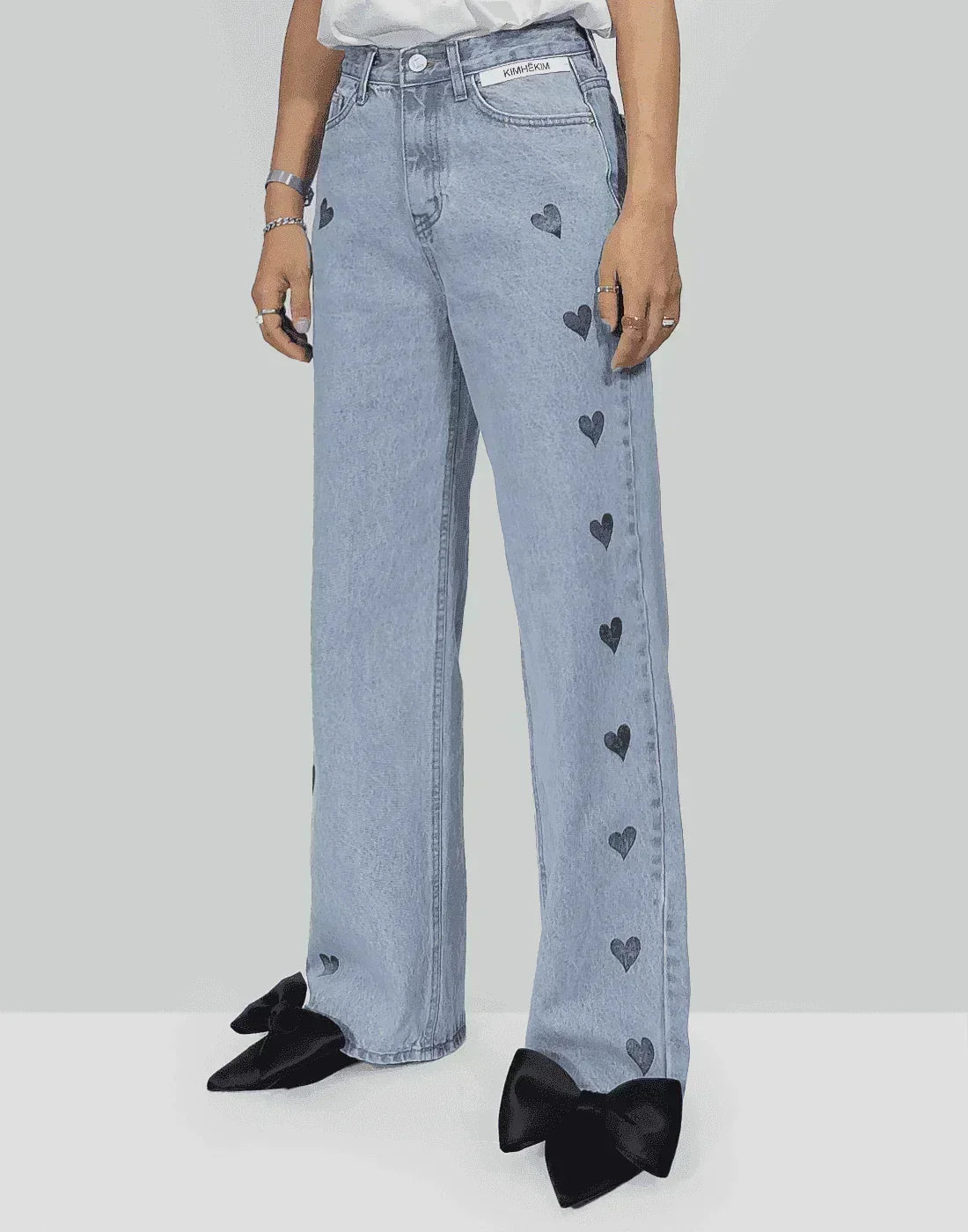KIMHEKIM HEART STAMPED JEANS – 082plus