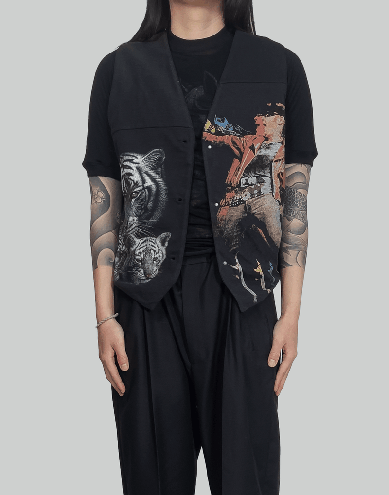 magliano 23ss mix print shirt-