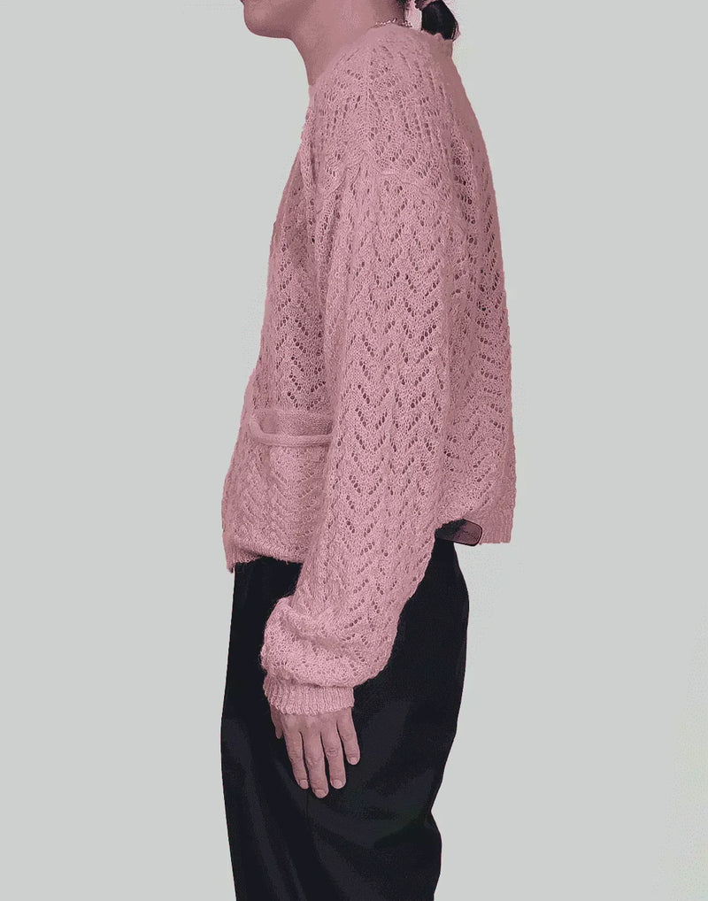 MAGLIANO マリアーノピンクツイードジャケットXS イタリア製 MAGLIANO マリアーノピンクツイードジャケットXS イタリア製