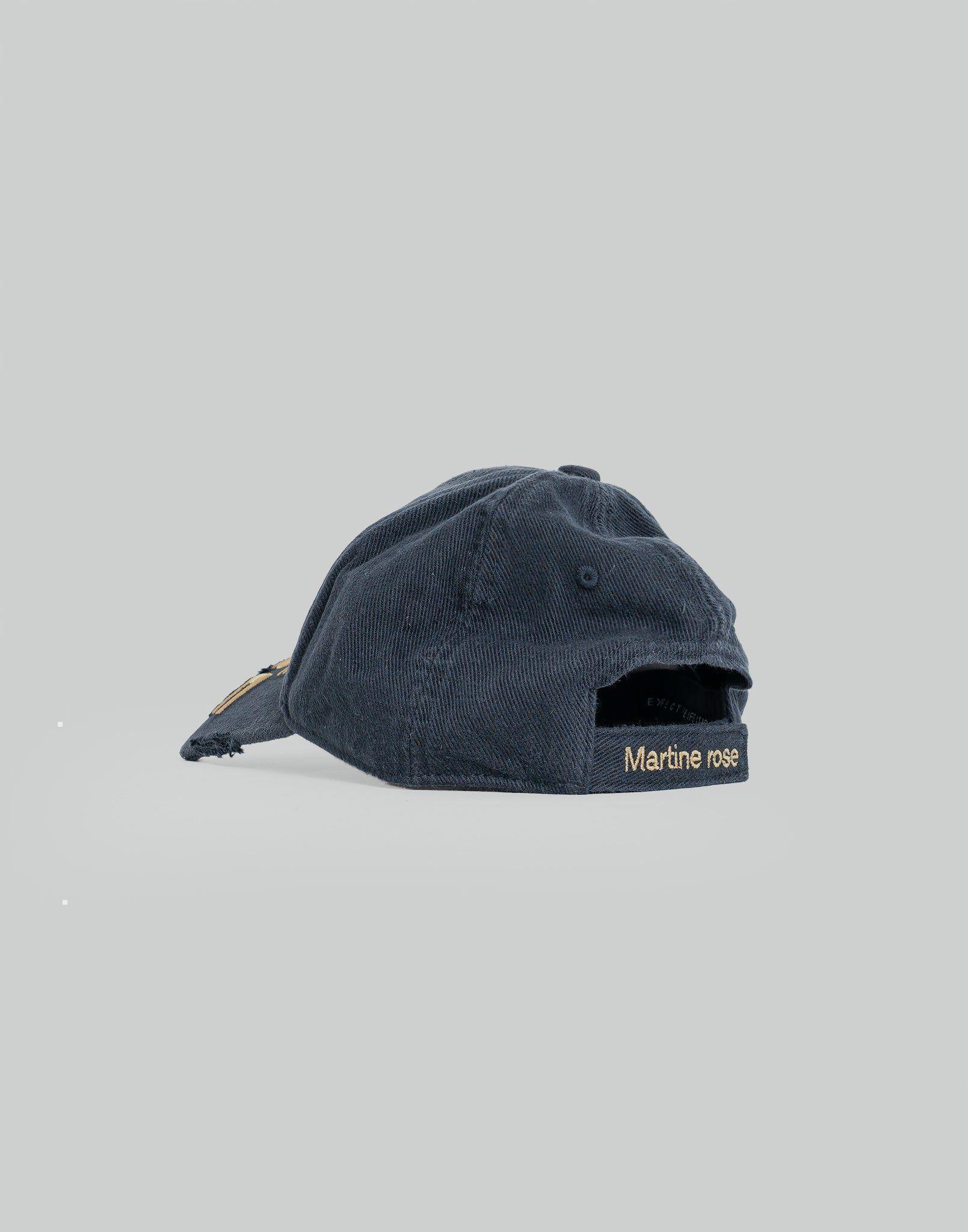MARTINE ROSE CUT PEAK CAP ベースボールキャップ Martine Rose – Cut Peak Cap Black
