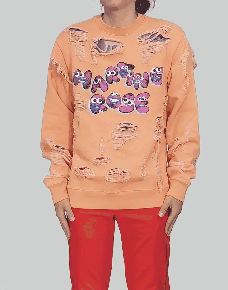 Martine Rose - SHREDDED SWEATSHIRT - 082plus