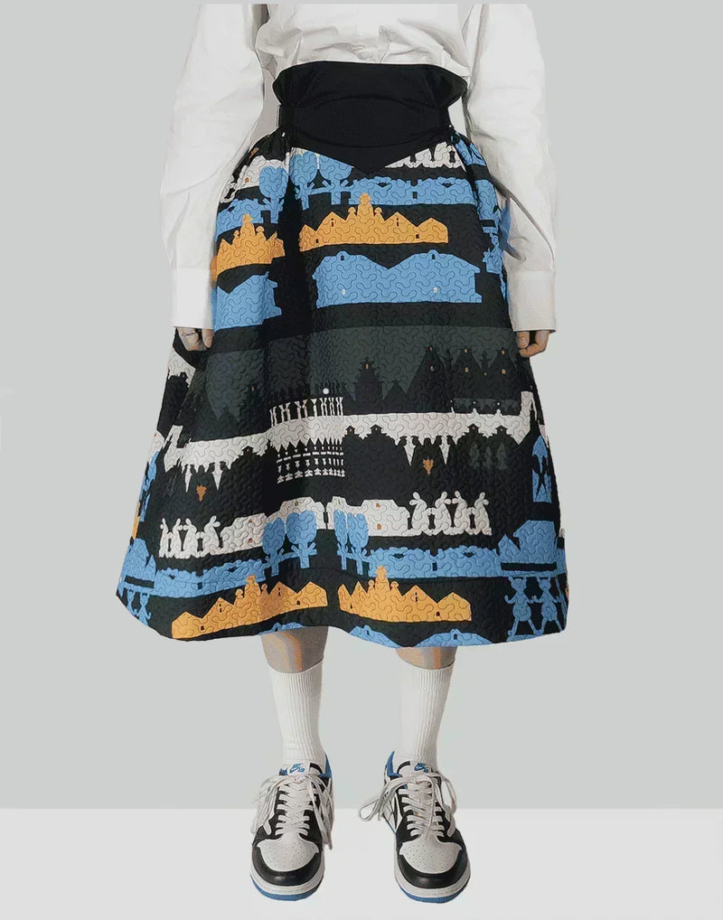 MINJU KIM - BUCKLE VOLUME SKIRT - 082plus