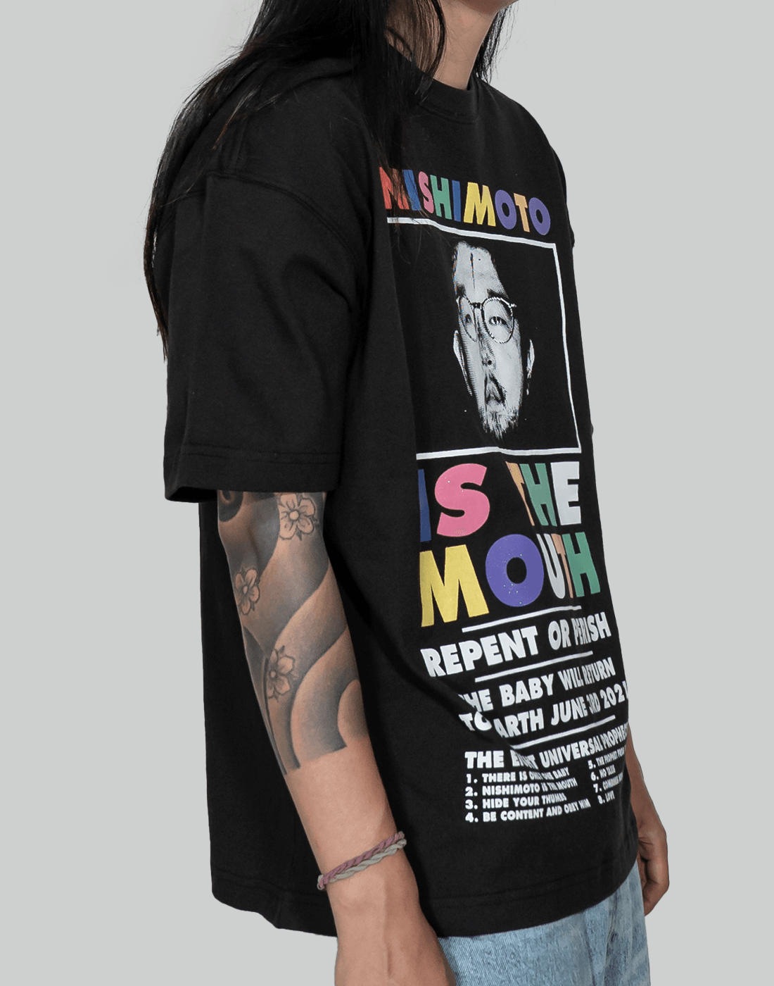 NISHIMOTO IS THE MOUTH CLASSIC TEE (GLITTER) - 082plus