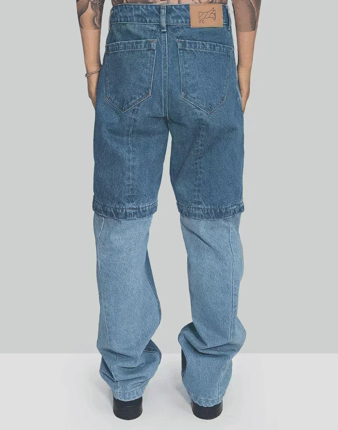 TWO TONE JEANS