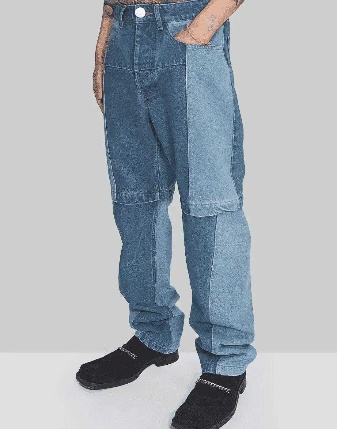 TWO TONE JEANS