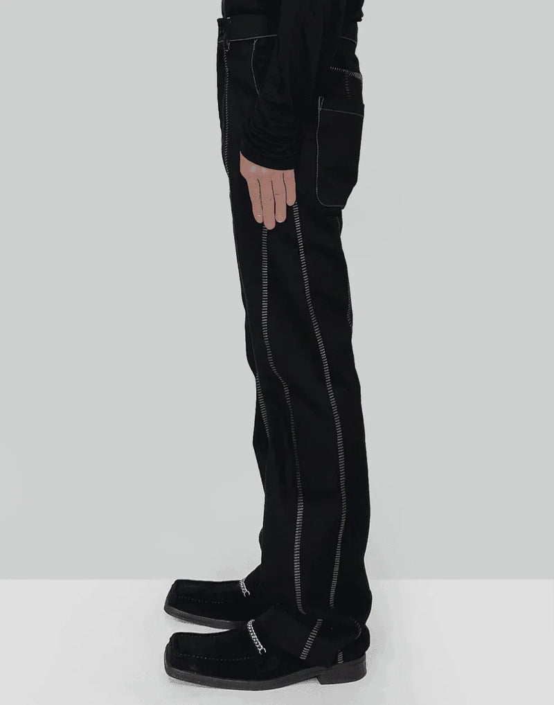 professor.E - Overlock Flared Jeans - 082plus