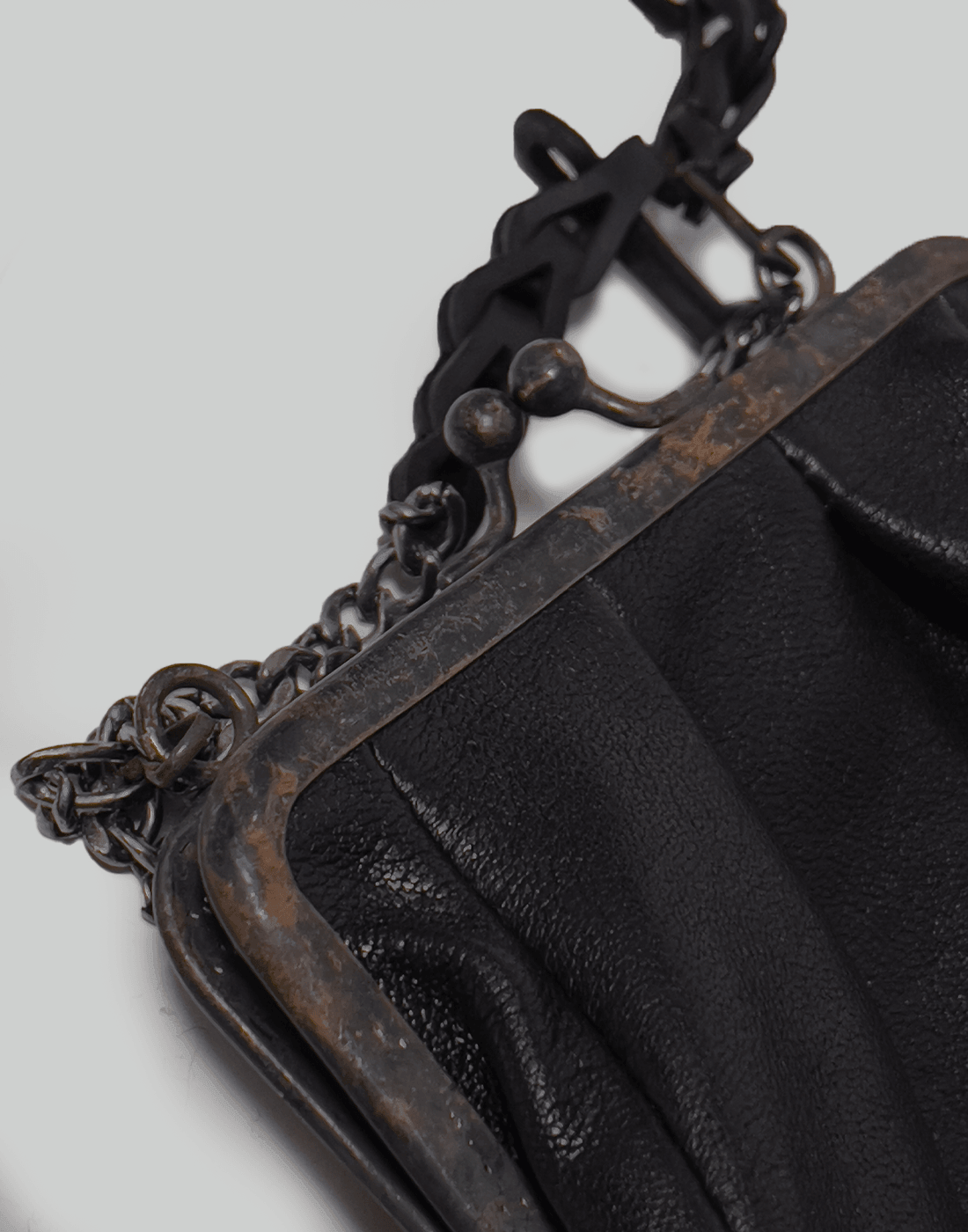 22FW｜Topsy-turvy Clasp bag (Burnt Natural) – Professor.E