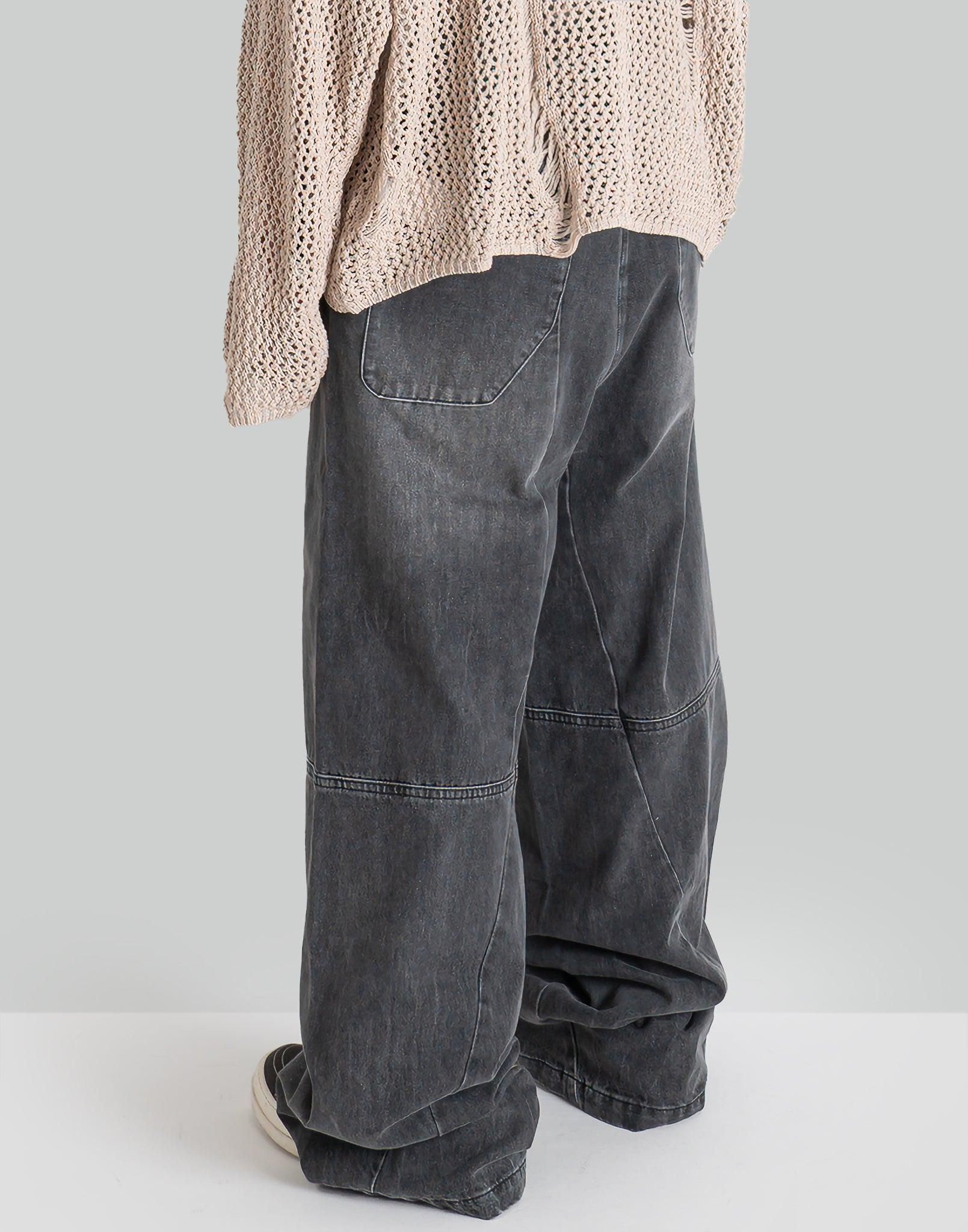 professor.E Unkempt Low Crotch Jeans - 082plus
