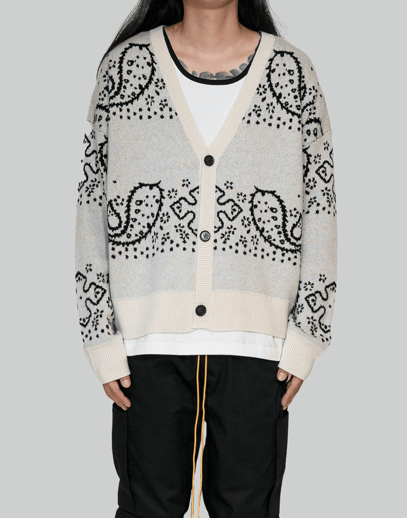 Rhude BANDANA STRIPE CARDIGAN – 082plus