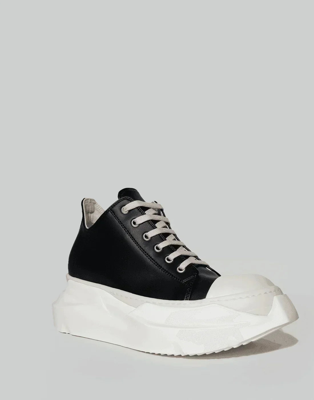 【正規品】Rick Owens DRKSHDW Abstract Sneak 厚底靴 Rick Owens DRKSHDW Abstract Low Sneaker (Dark Dust/Milk