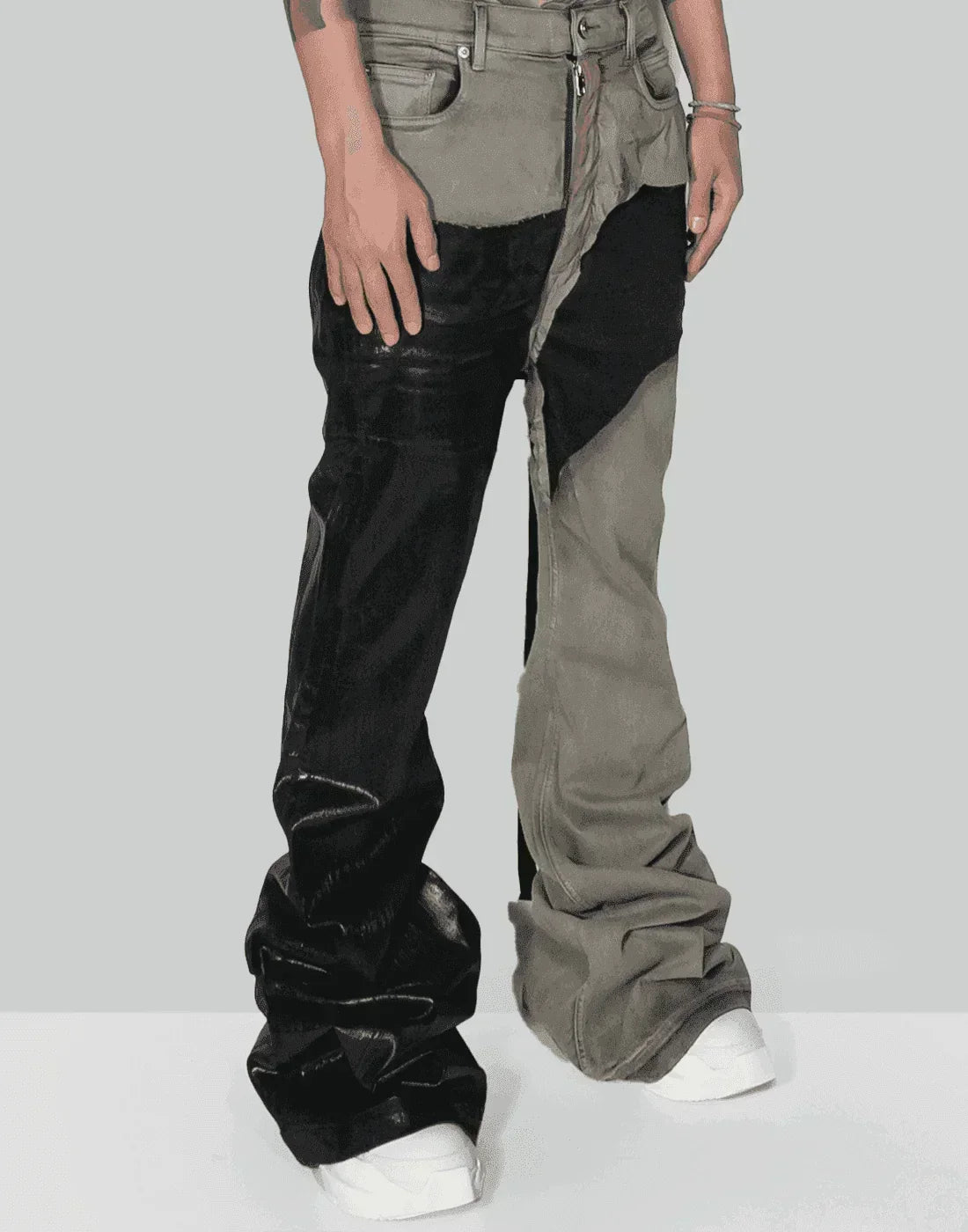 パンツ Rick Owens DRKSHDW bolan bootcut coating Rick Owens DRKSHDW Bolan Bootcut Jeans | Black | FARFETCH