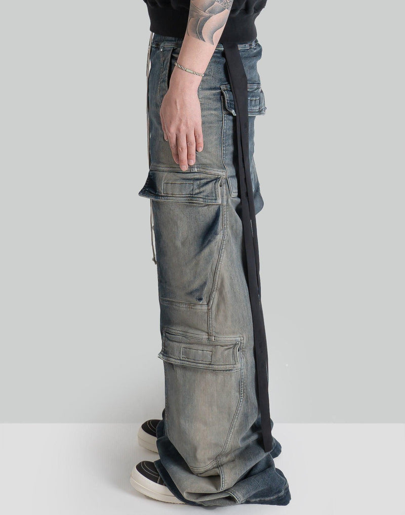 ミネラルパールRick Owens DRKSHDW DOUBLE CARGO JUMBO S - デニム 