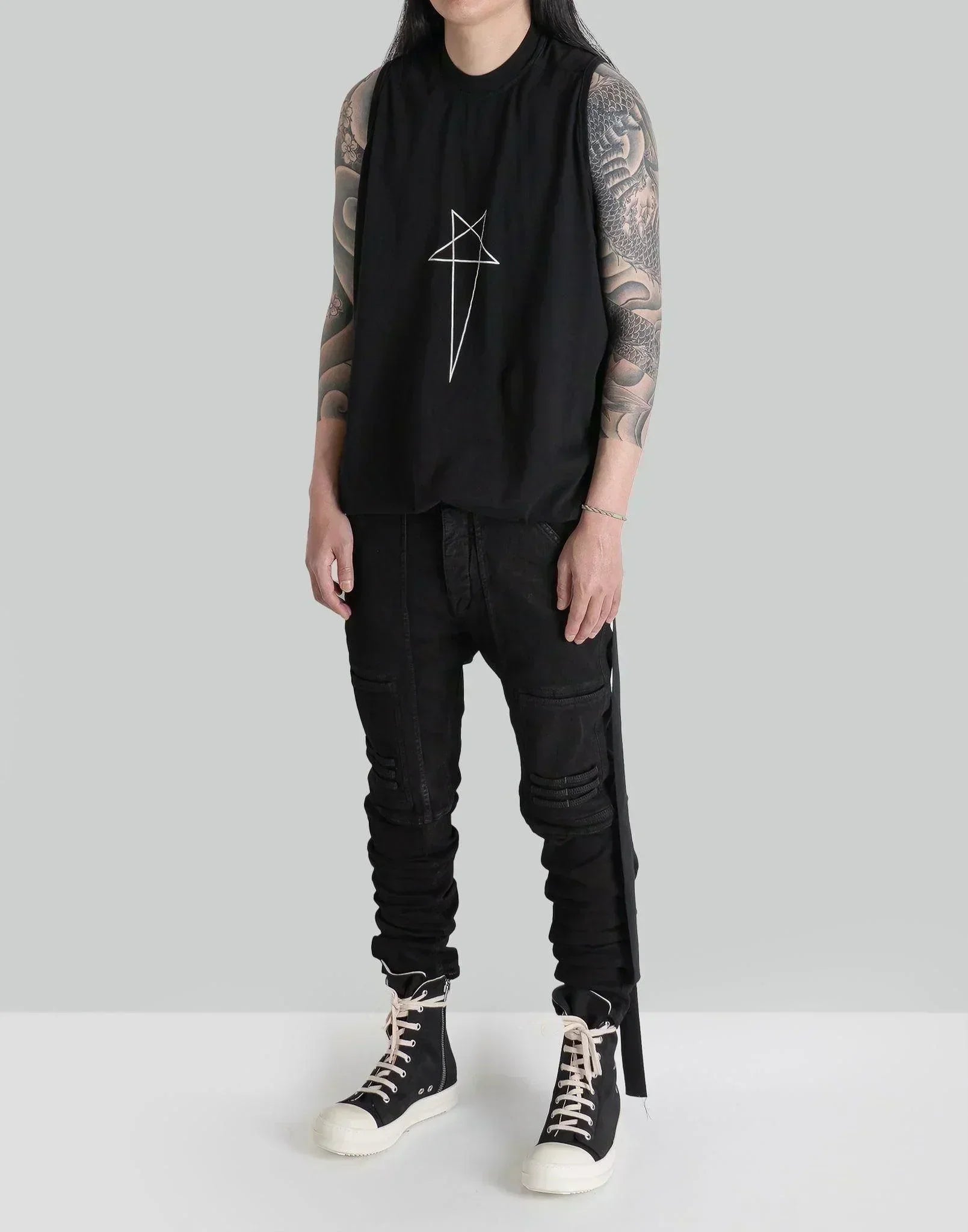パンツ Rick Owens DRKSHDW EASY NAGAKIN JEANS Rick Owens DRKSHDW Easy Nagakin Denim Joggers | Black | FARFETCH