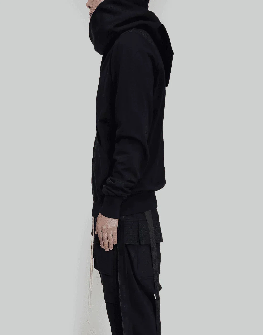 rick owens フーディ 082+ | Rick Owens DRKSHDW SHROUD SWEAT color. Black DOUBLE