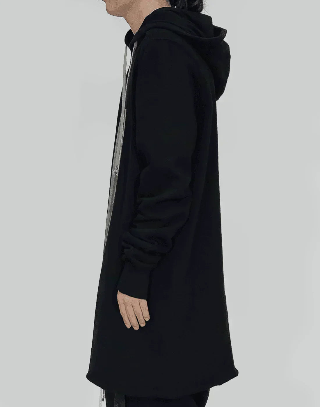 Rick owens long hoodie sales