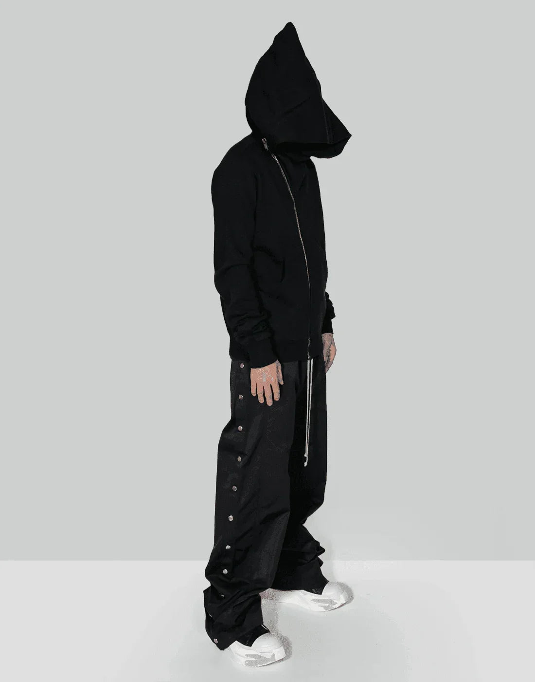 【可愛い】RICK OWENS サイドボタンプッシャーパンツ RICK OWENS DRKSHDW - 【24AW】サイドスナップボタン プッシャー