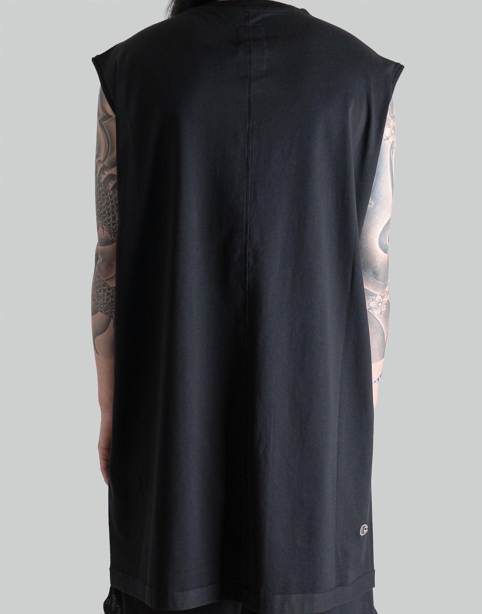 Rick owens sale sleeveless hoodie