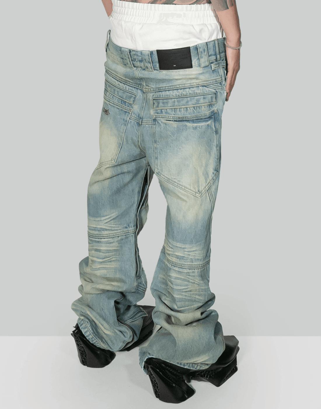 GROUPMAREK GMK Waisted Ribbed Jeans ジーンズ - パンツ